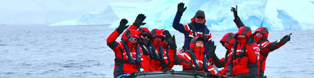 Scientists tagging whales in Antarctica