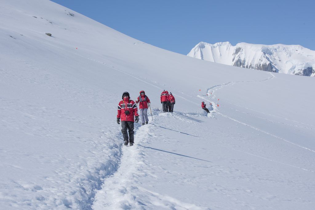 Hiking in Antarctica