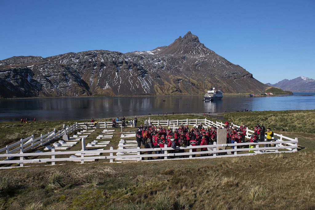 Shackleton's grave at Grytviken