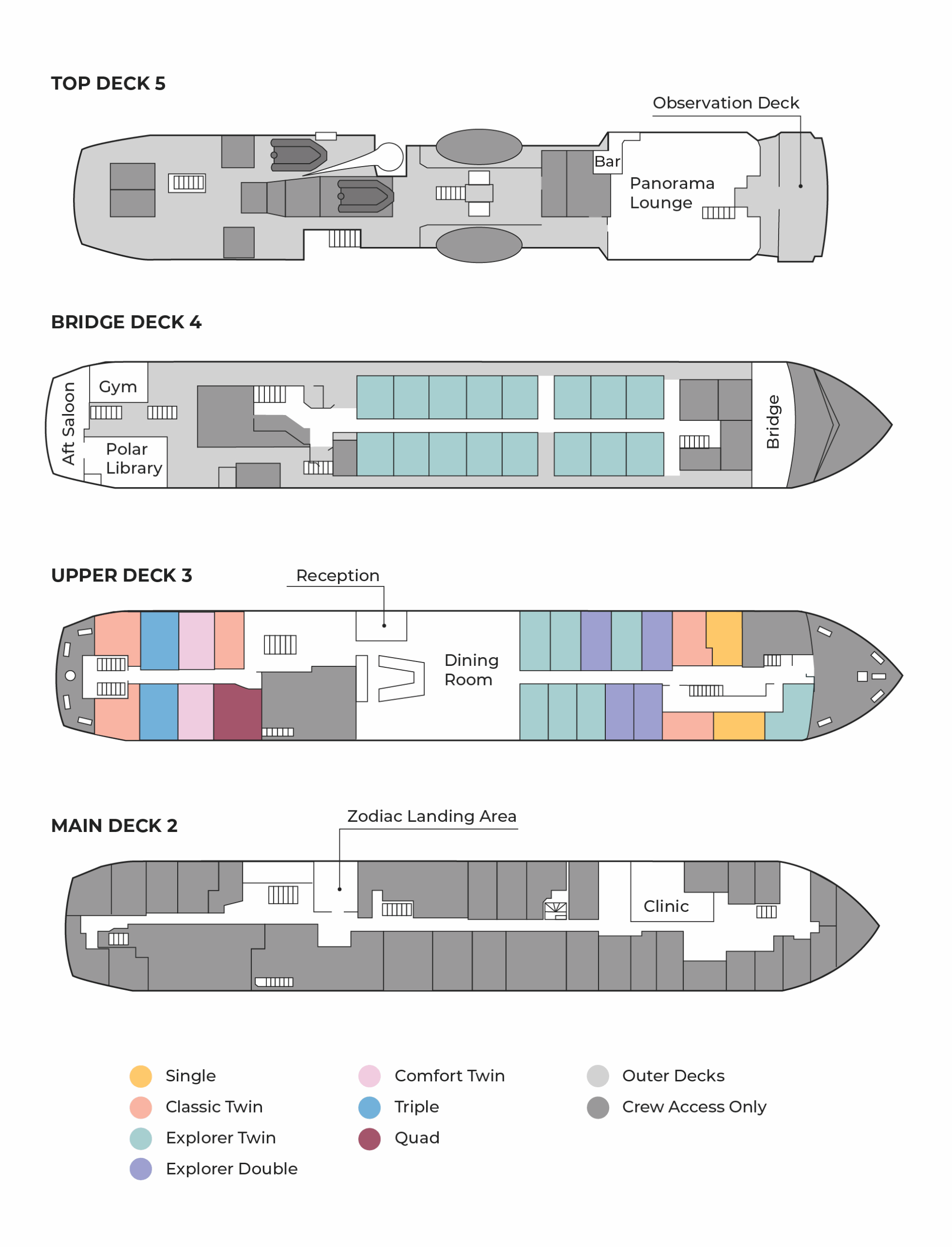 Seaventure Deck Plan