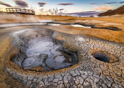 Hverarondor Hverir geothermal area in the north of Iceland near Lake Myvatn