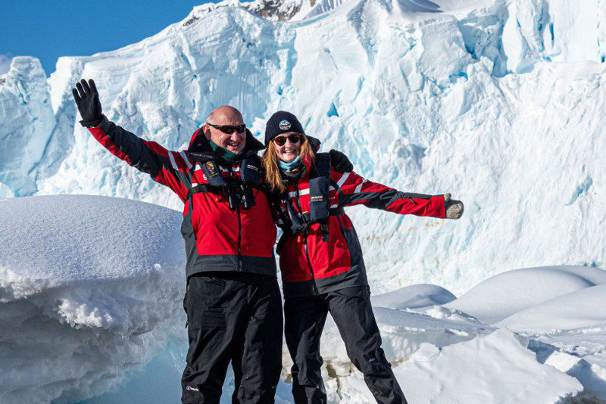 happy-guests-mountain-antarctica Counting penguins in Antarctica