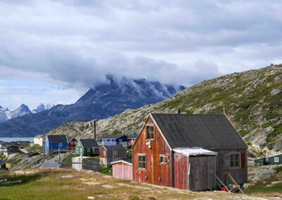 Colourful houses in Kuummiut