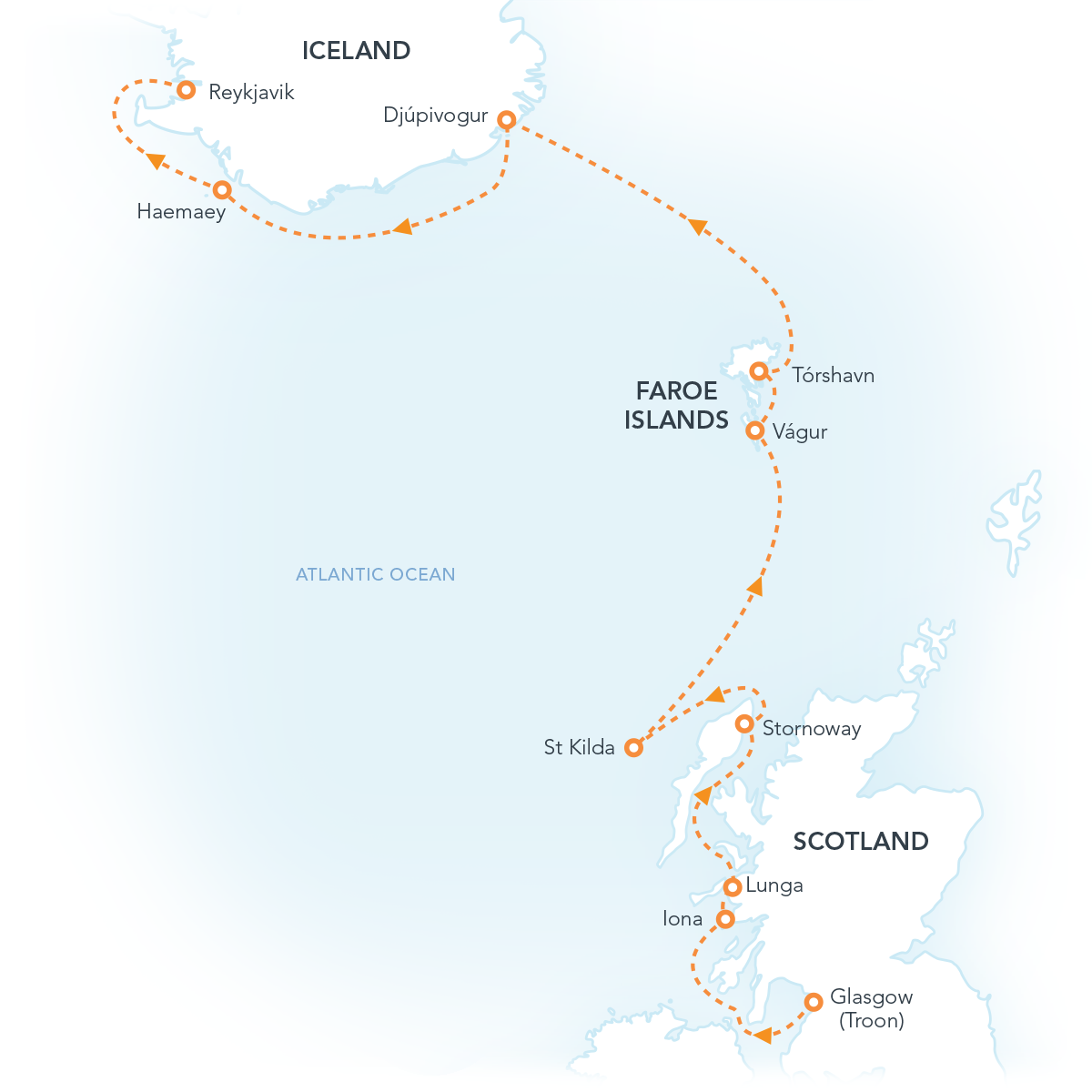 Christmas In Antarctica Route Map