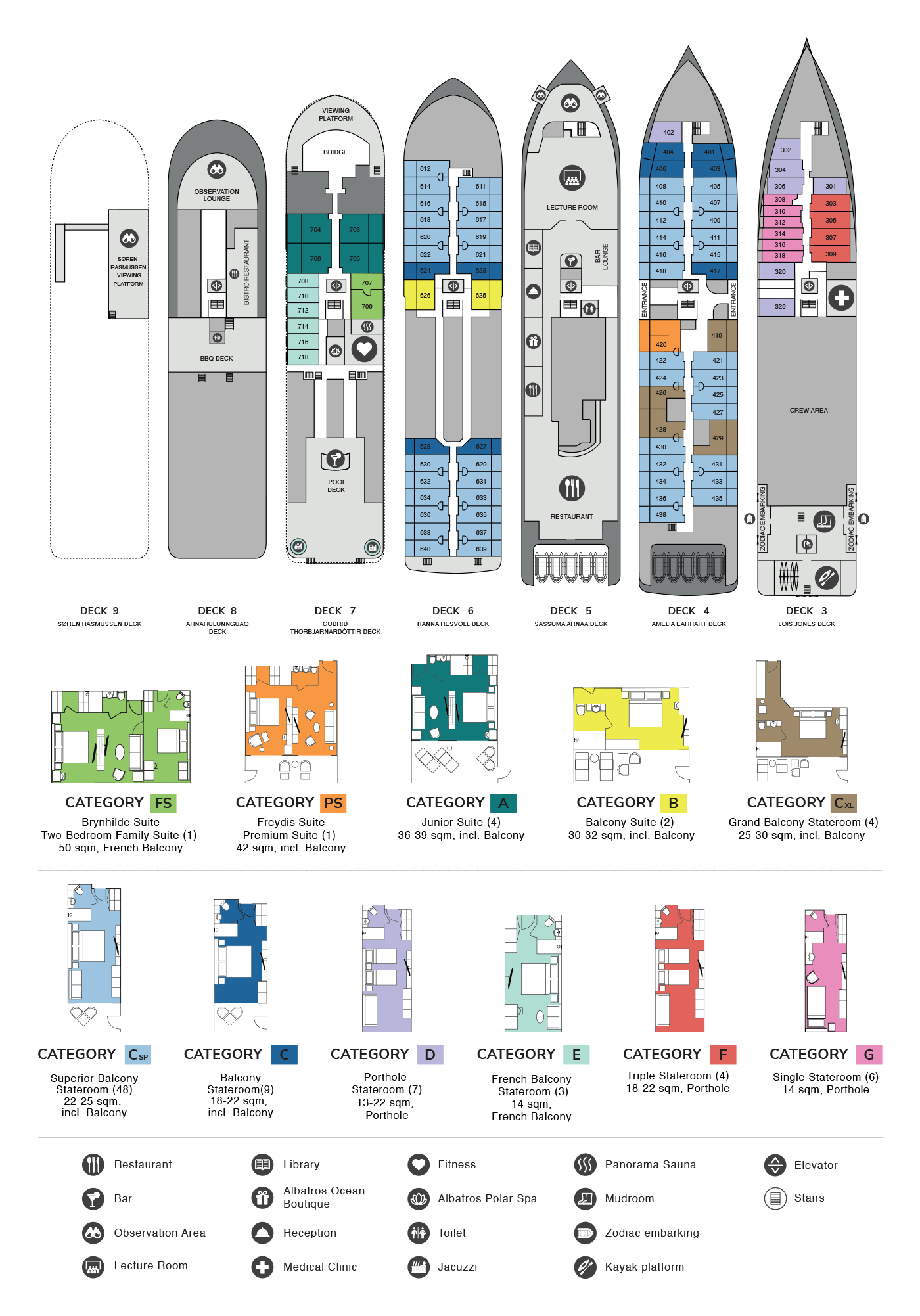 Seaventure Deck Plan